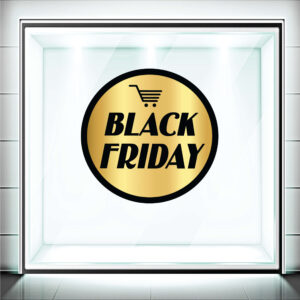 Αυτοκόλλητα Βιτρίνας Black Friday